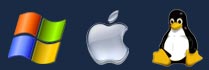 Windows Apple Linux Logos